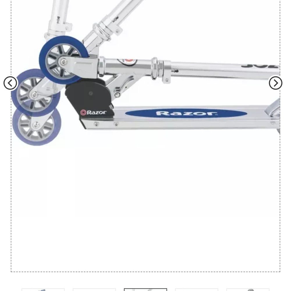 Razor Silver and Blue Kick Scooter